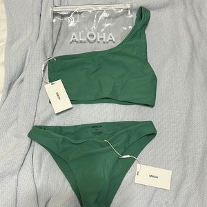 Mikoh Green Off the shoulder Bikini